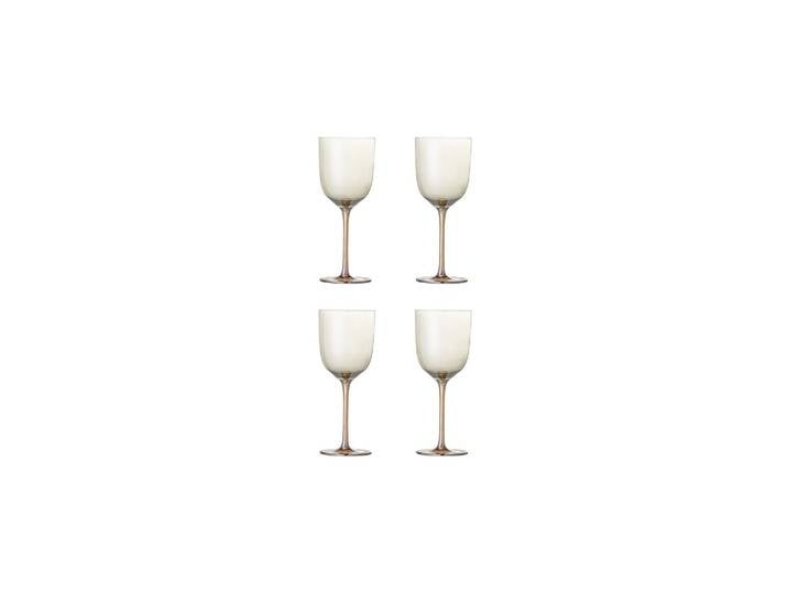 Verres à vin lot de 4 en verre bronze Aston