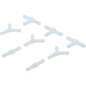 BGS-technic Schlauchverbinder 8790-3, 8-teiliges Set, Schlauchreparator für 3 mm, Y-, T-, & I-Verbinder