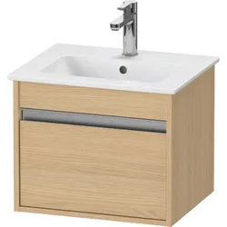 Duravit Ketho Waschtisch-Unterschrank KT640403030 50x41,2x41cm, 1 Auszug, wandhängend, Eiche natur