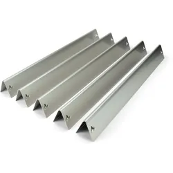 Edelstahl Aromaschienen für Weber - Brennerabdeckung für Spirit 300 und Genesis Silver (Regler seitlich)