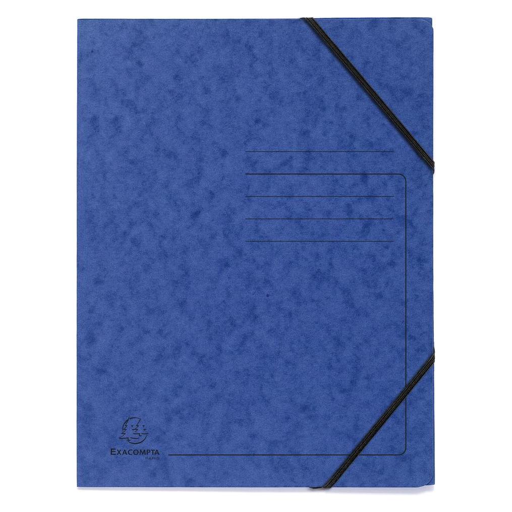 Exacompta 5 Eckspanner DIN A4 blau (A4, 5x) (555412E)
