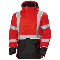 Warnschutz Regenjacke "UC-ME" - 5XL - rot/schwarz