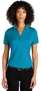 Port Authority LK863 Women's C-FREE Performance Polo Shirt in Parcel Blue size XL   Polyester