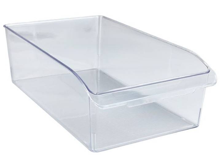 Organizer WENKO L , transparent, B:37cm H:11cm T:21cm, Polyethylenterephthalat (PET), Aufbewahrungsboxen, Organizer, für Vorräte, passend für Küchenschrank und -regal, PET, transparent