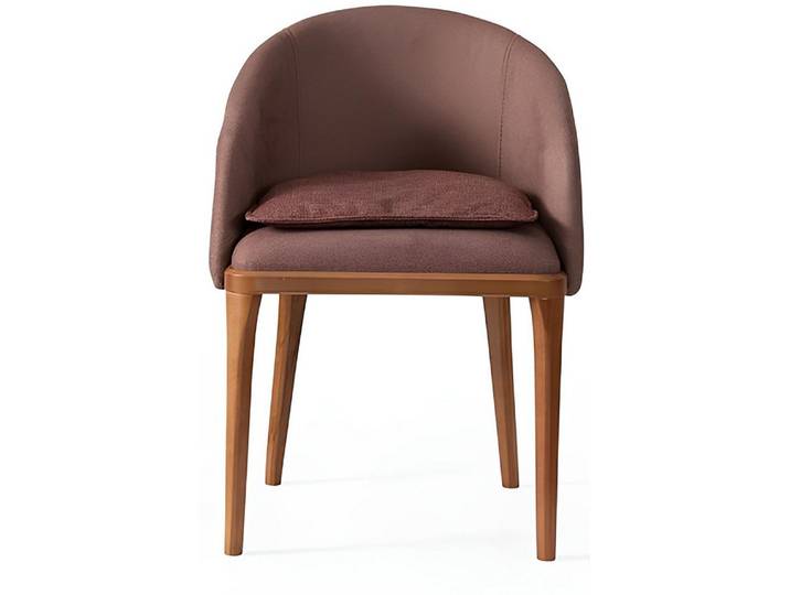 Xlmoebel Polsterstuhl Dunkelbrauner Esszimmerstuhl mit Holzgestell und elegantem Design, Hergestellt in Europa