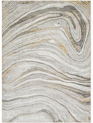 Livabliss San Fran Marbled Abstract Area Rug