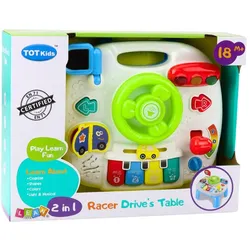 Lean Toys Lean Paneel Interaktives Lernlenkrad 2In1 Lichter Töne