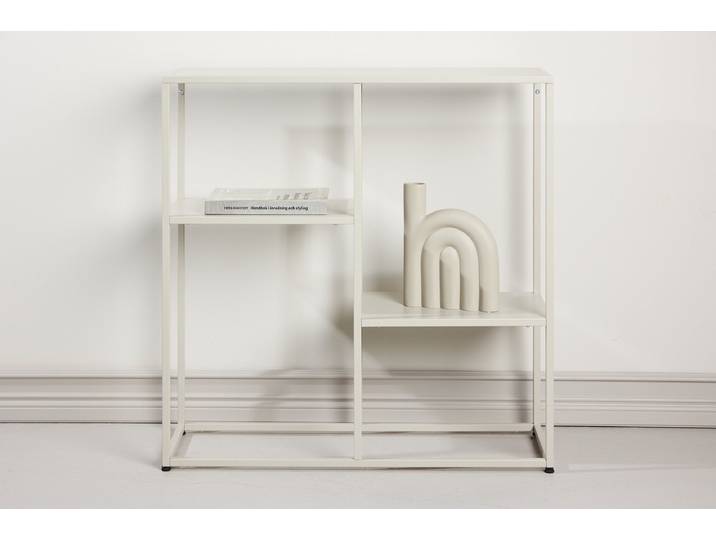 Regal Staal Stahl, pulverbeschichtet Beige/Weiß 80cm