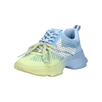 Sneaker STEVE MADDEN "STEVE MADDEN Sneaker Textil", Damen, Gr. 37, bunt (blau, lime), Textil, Schuhe Sneaker