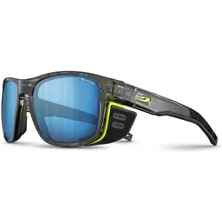 Julbo, Unisex, Sportbrille, Shield M Schwarz Durchscheinend GlänzendGelb Spectron 4 Glare Control (Gelb, Schwarz Durchscheinend Glänzend), Gelb, Schwarz