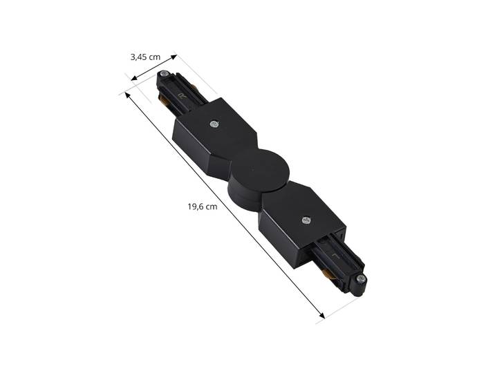 Linaro Track Connector Einstellbar Schwarz - Lindby - Kunststoff