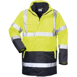 Safestyle,  *SPENCER* 4-IN-1 WARNSCHUTZPARKA GELB/MARINE (M)