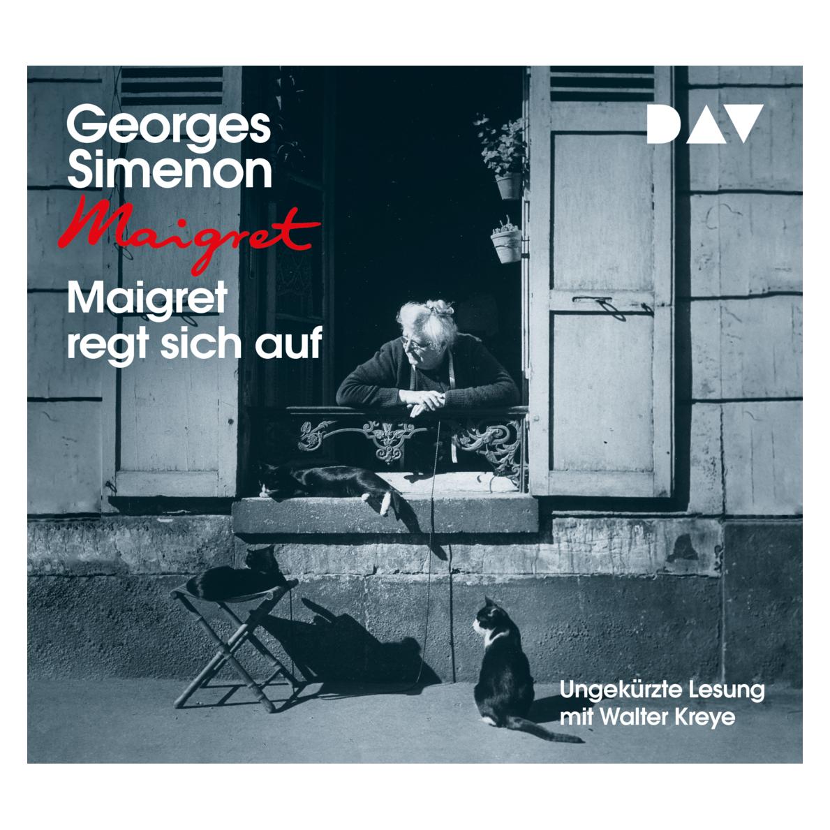 Audio Verlag Maigret regt sich auf (Georges Simenon, Rainer Moritz, Walter Kreye, Wolfgang Stockmann, Deutsch) (18003830)