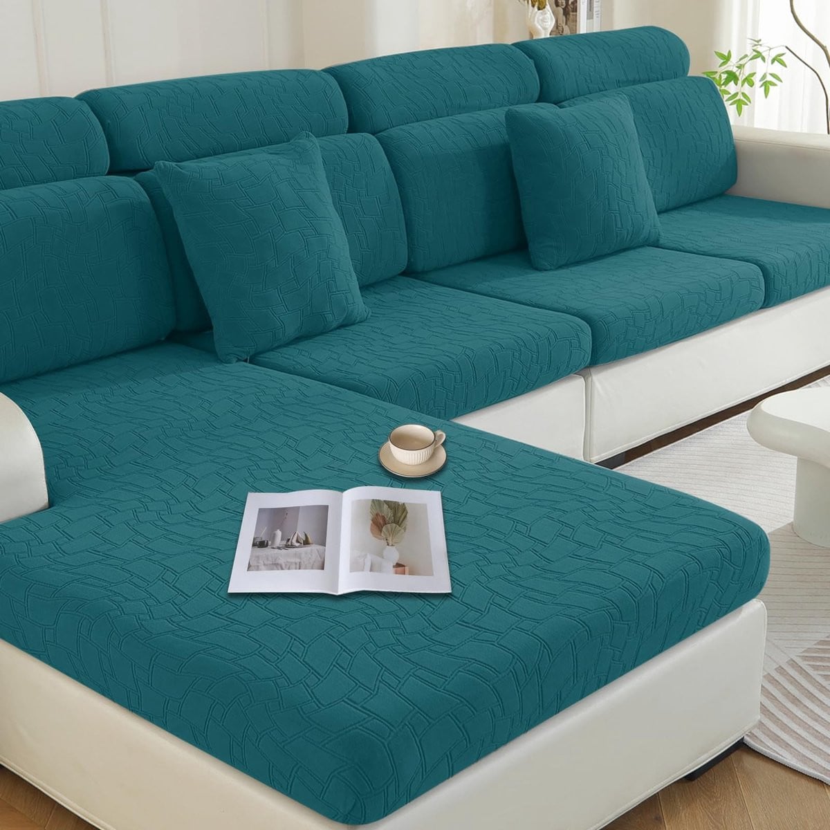 Omgoods Elastische Sofa Kussenhoezen voor Volledige Bescherming van je Meubels