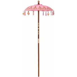 vidaXL Rosa balinesischer Sonnenschirm 125 x 125 x 260 cm, Modell Atlas Confort