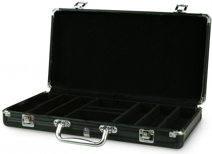Loisirs Nouveaux Mallette 300 jetons vide alu noir