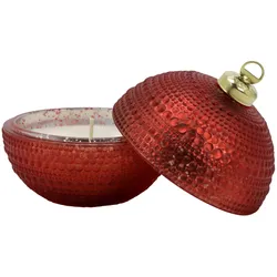 Chic Antique Weihnachtskugel mit Kerze Cherry, H 11 cm x Ø 11 cm - Kirschrot