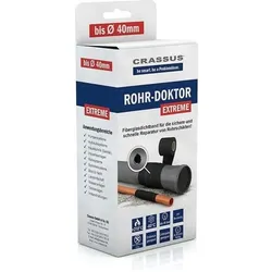 Magni, Zubehör Sanitärinstallation, Crassus CRA70105 Rohr-Doktor Extreme Rohrreparaturset, schwarz, bis 40 mm