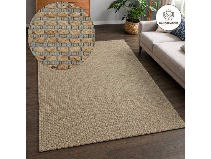 Teppich OTTO HOME Jerron, Jute-Mix, Flechtoptik , beige (natur, grau), B:60cm H:15mm L:90cm, Jute, Teppiche, Teppich, Scandi-Stil, Strukturgewebe, Wohnzimmer, Schlafzimmer, Esszimmer