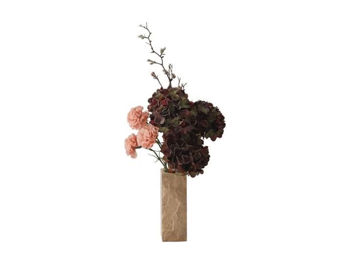 Botané Bouquet artificiel Moody Blush Hortensia, œillet, branche, 97 cm