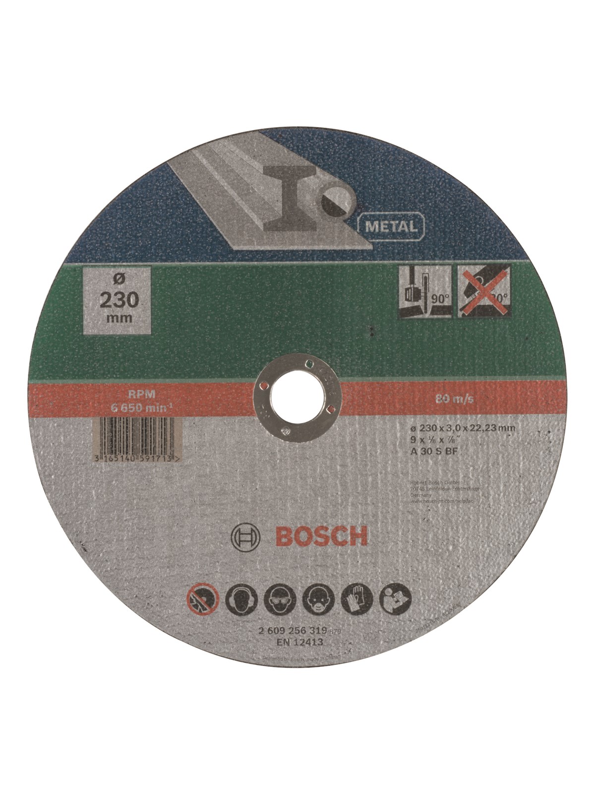 Bosch SKÆRESKIVE METAL 230X3.0MM LIGE