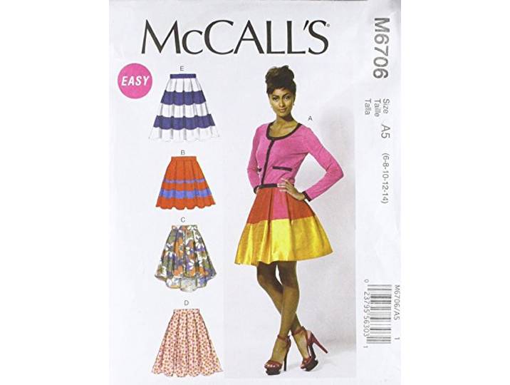 McCalls MC 6706 A5-patroon voor naaien, elegant, extravagant, modieus