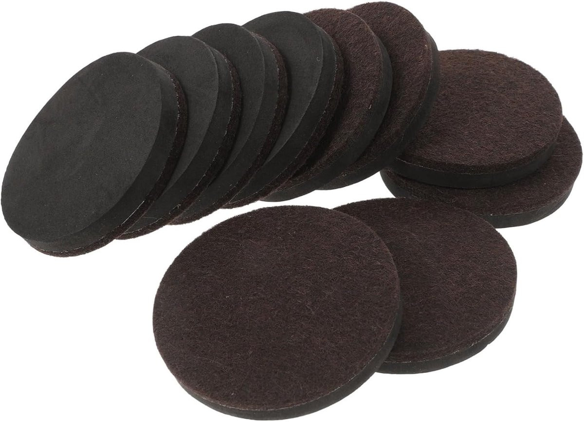 Meubel Pads Viltjes Vloerbeschermers Zelfklevend Bruin - 10 Stuks