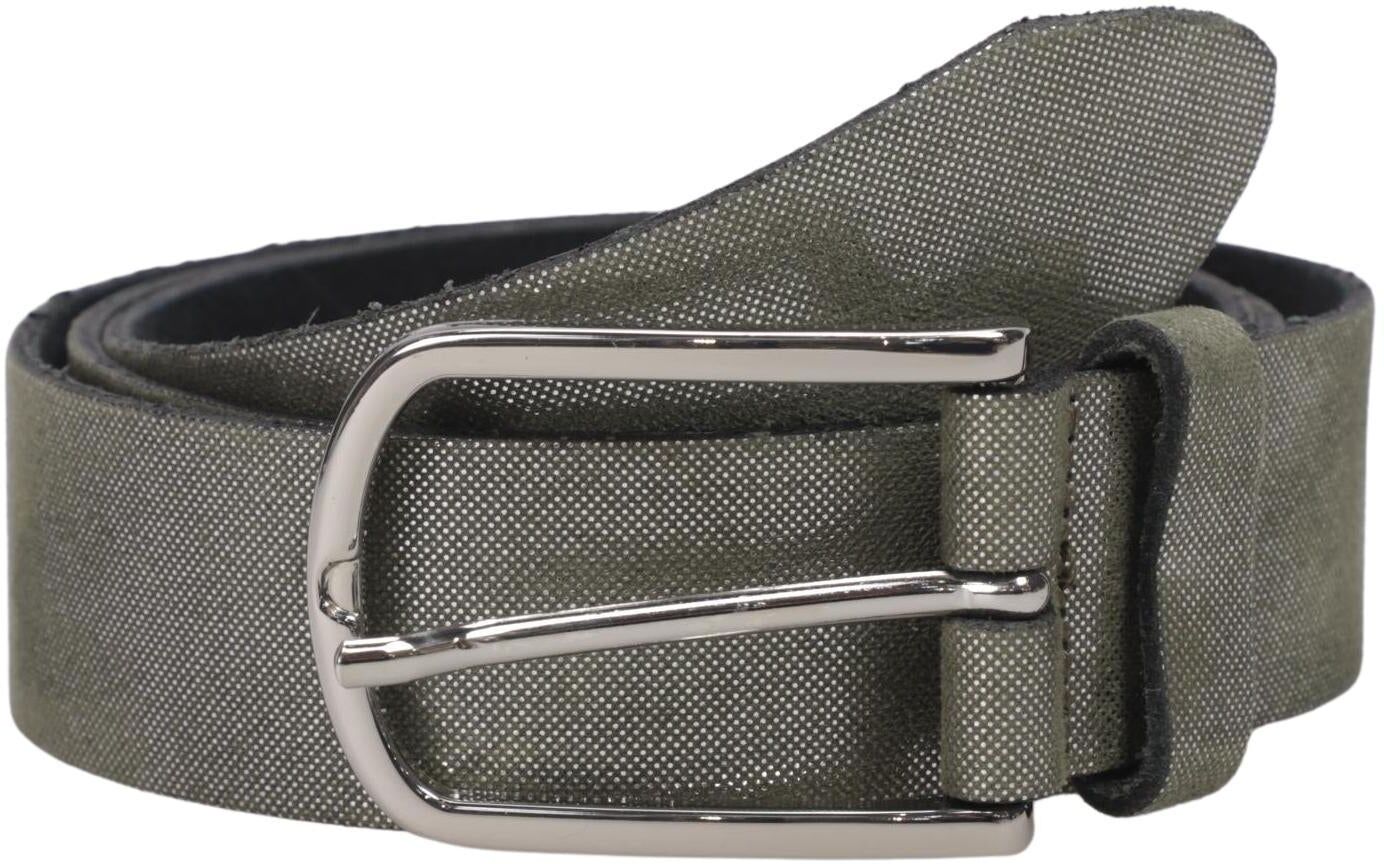 Vanzetti Damen Gürtel, Grün, Gr. 95, Leder - Second Hand