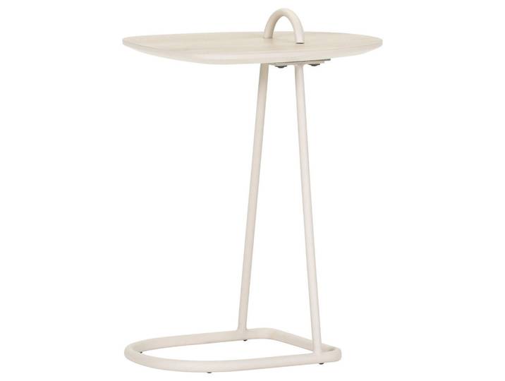 Carryhome Beistelltisch, Creme, Eiche, Freiform, 36x60x45 cm, Wohnzimmer, Wohnzimmertische, Beistelltische