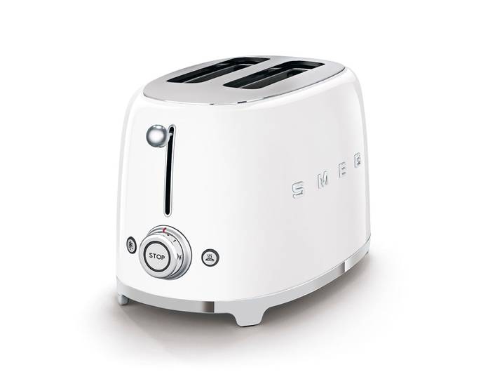 SMEG Toaster TSF01WHEU , weiß, B:33cm H:20cm T:30cm, Toaster, Toaster