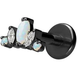 Titan Labret mit Innengewinde LOTUSBLÜTE