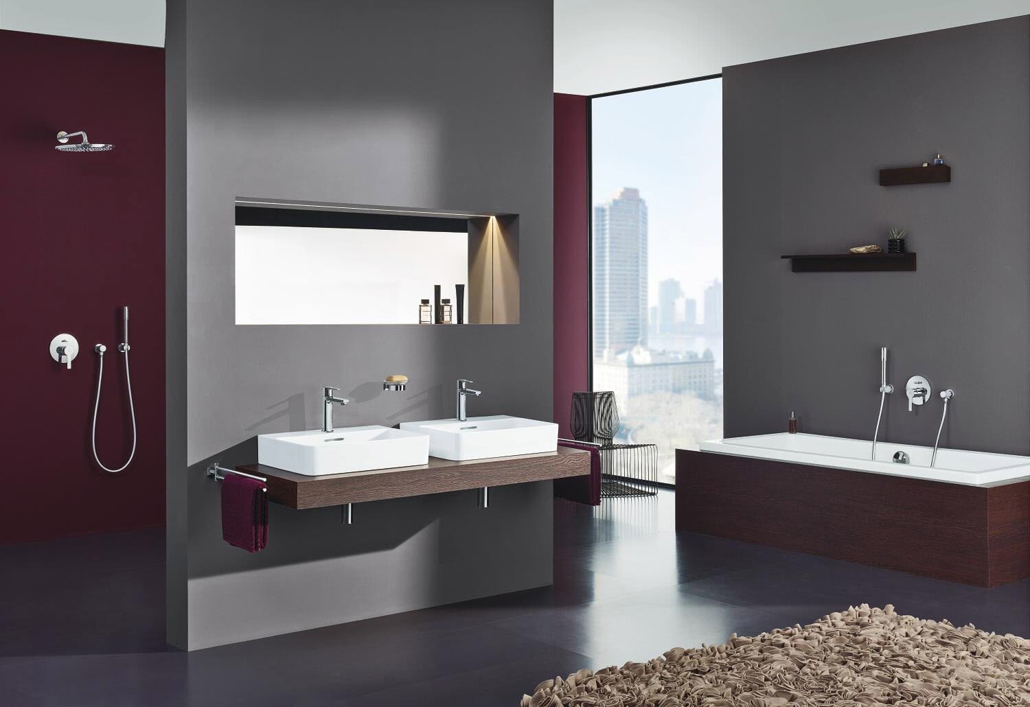 Grohe Lineare New Einhand-Wannenbatterie Unterputz