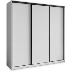SCHWEBETÜRENSCHRANK NISSE 200/205/60 cm 3-türig Weiß