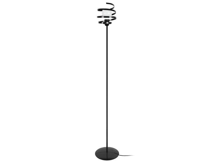 Lampadaire métal noir abat-jour noir