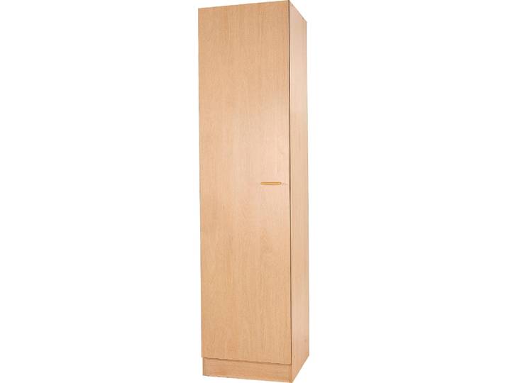 Seitenschrank KOCHSTATION KS-Elster , braun (buchefarben), B:50cm H:200cm T:50cm, Holzwerkstoff, Schränke, Seitenschrank, Breite 50 cm
