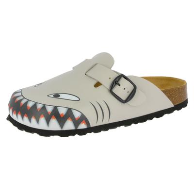 Clog LICO "Clog Bioline Clog Kids", Mädchen, Gr. 38, grau, Synthetik, Schuhe Clog