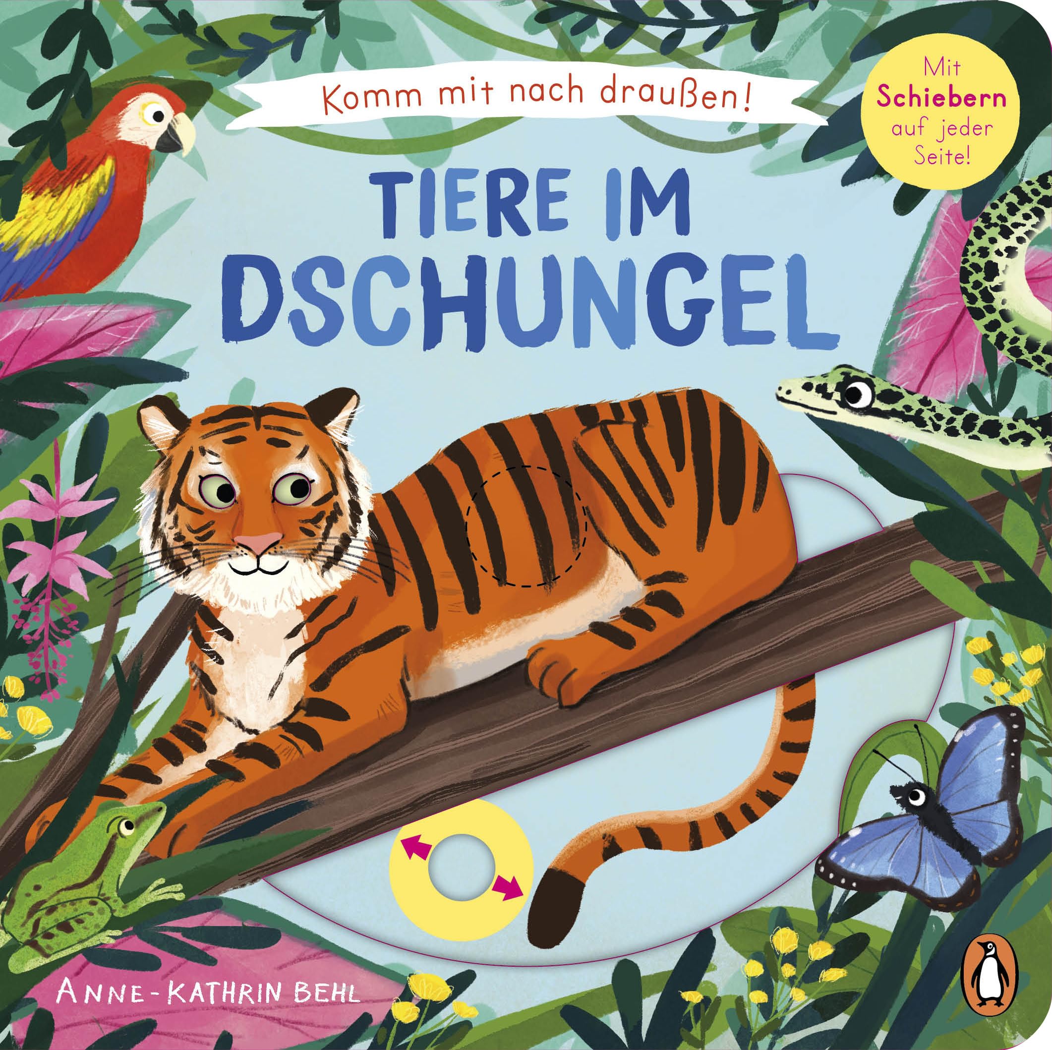 Komm mit nach draußen! - Tiere im Dschungel: Pappbilderbuch mit vielen Schiebern und Auszugsseiten ab 2 Jahren (Die Komm-mit-nach-draußen!-Reihe, Band 6) - Preis vom 18.10.2026 19:22:15 h