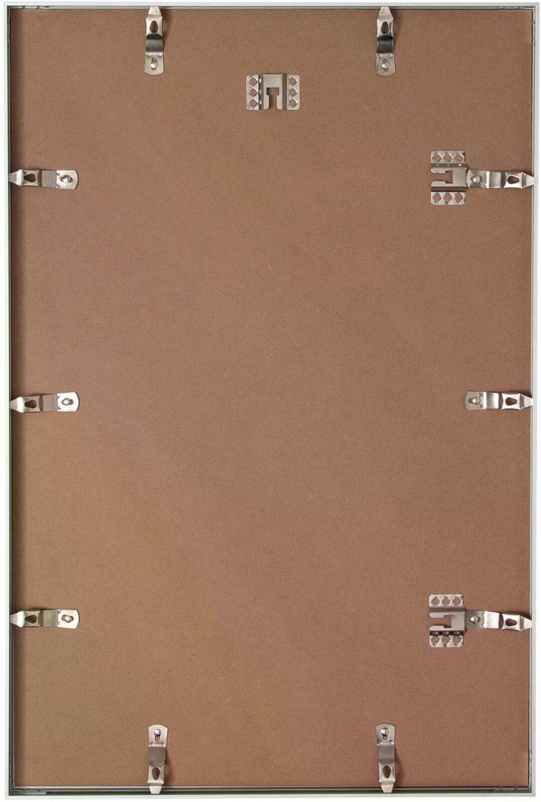 Bilderrahmen MAUL "MAULdesign", silber (silberfarben), 40x60, Kunststoff, Metall, Bilderrahmen, Bilderrahmen silberfarben 40x60
