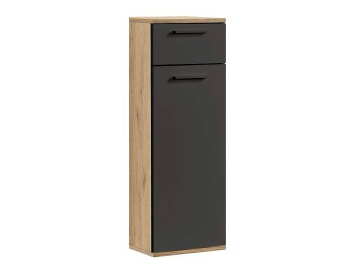 mokebo Badezimmerschrank 'Der Matrose' (91x33x34 cm) Made in Germany, Bad-Beistellschrank schmal, Badschrank, Nischenschrank oder Midischrank fürs Bad aus Holz in Sonoma Eiche