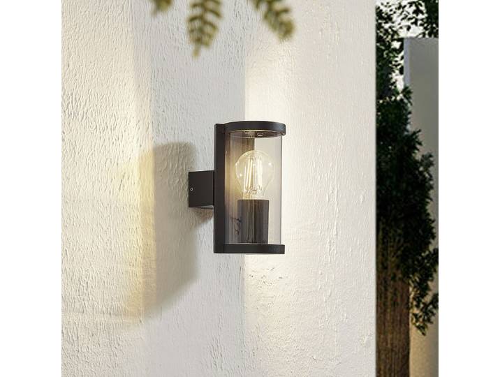 Zanta Außenwandleuchte H19,7 IP65 Schwarz - Lucande - Balkon - Modern - Aluminium - Einflammig
