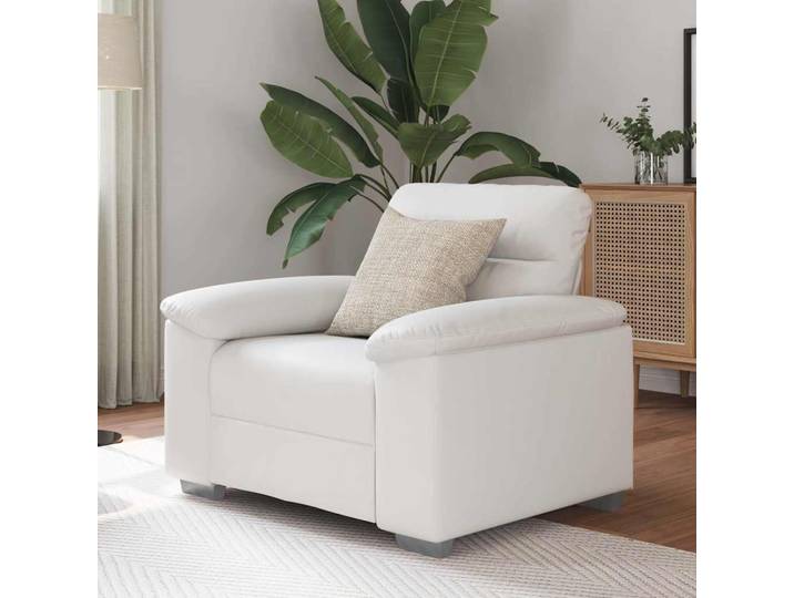 vidaXL Sessel Weiß 100x81x84 cm Kunstleder
