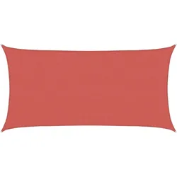 vidaXL Sonnensegel 2 x 6 m HDPE Rechteckig Terrakotta