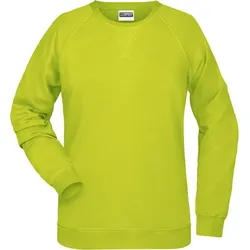 James & Nicholson Damen Raglan Sweater Sweatshirt 8021 acid yellow XL