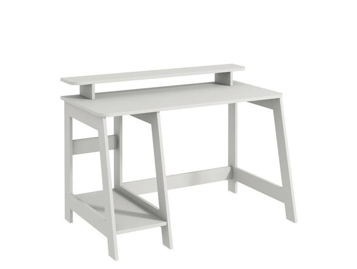 Livetastic Schreibtisch, Weiss, Holzwerkstoff, 60x73x120 cm, Büromöbel, Schreibtische, Bürotische