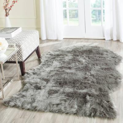 SAFAVIEH Faux Sheep Skin Christen Shag Solid Rug