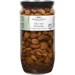 Schwarze Oliven entkernt 730g, Antico Frantoio Sommariva, Ligurien