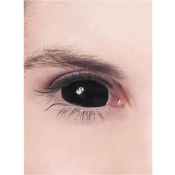 Metamorph, Farbige Linsen, Sclera schwarz Hexe Untoter Kontaktlinsen (Schwarz)