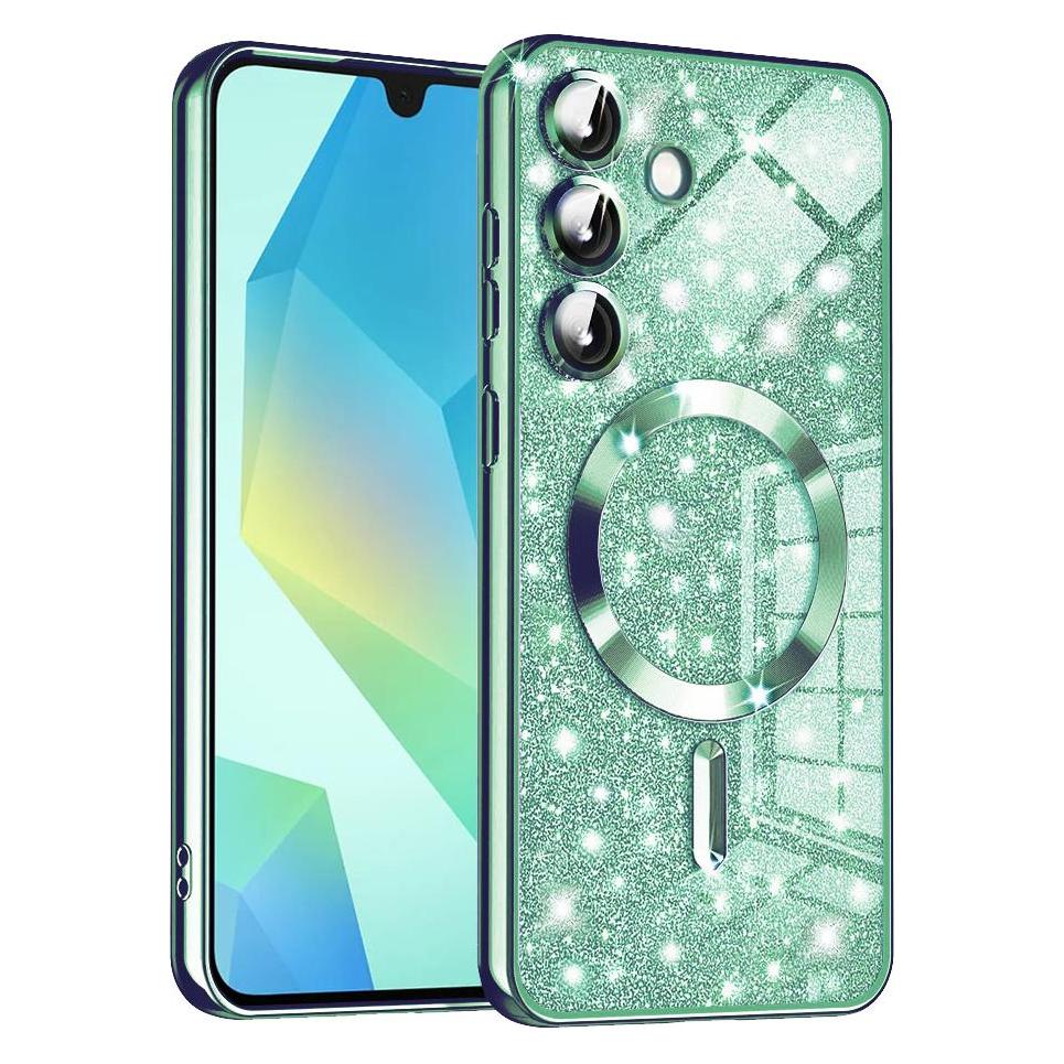 Techsuit - Luxury Glitter MagSafe - Samsung Galaxy A16 4G / A16 5G - Light Green (Samsung Galaxy A16 5G) (56364644)