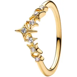 Pandora 164946C01 Damenring Tiara Sterne Goldfarben, 58/18,5