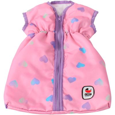 Puppen Schlafsack CHIC2000 "Brombeere", lila (herzchen lila), Puppenausstattungen, KinderB:27cm H:2cm T:45cm, Polyester, B:27cm H:2cm T:45cm